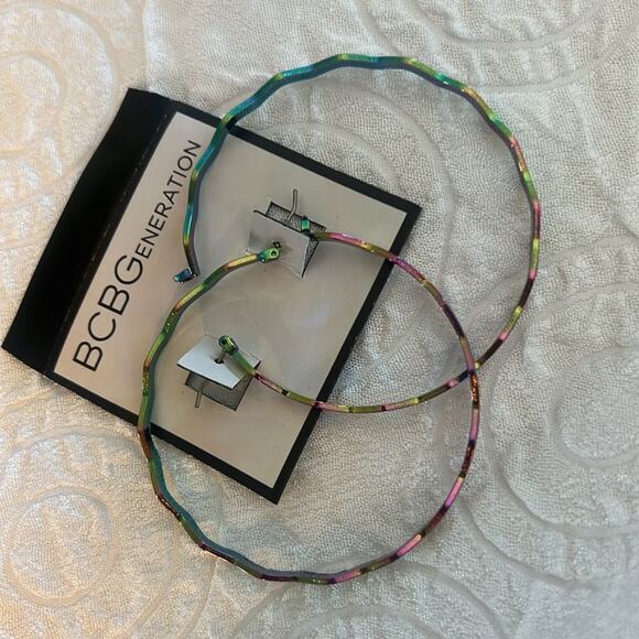 BCBGeneration RAINBOW COLOR HOOPS‎ - Picture 2 of 4